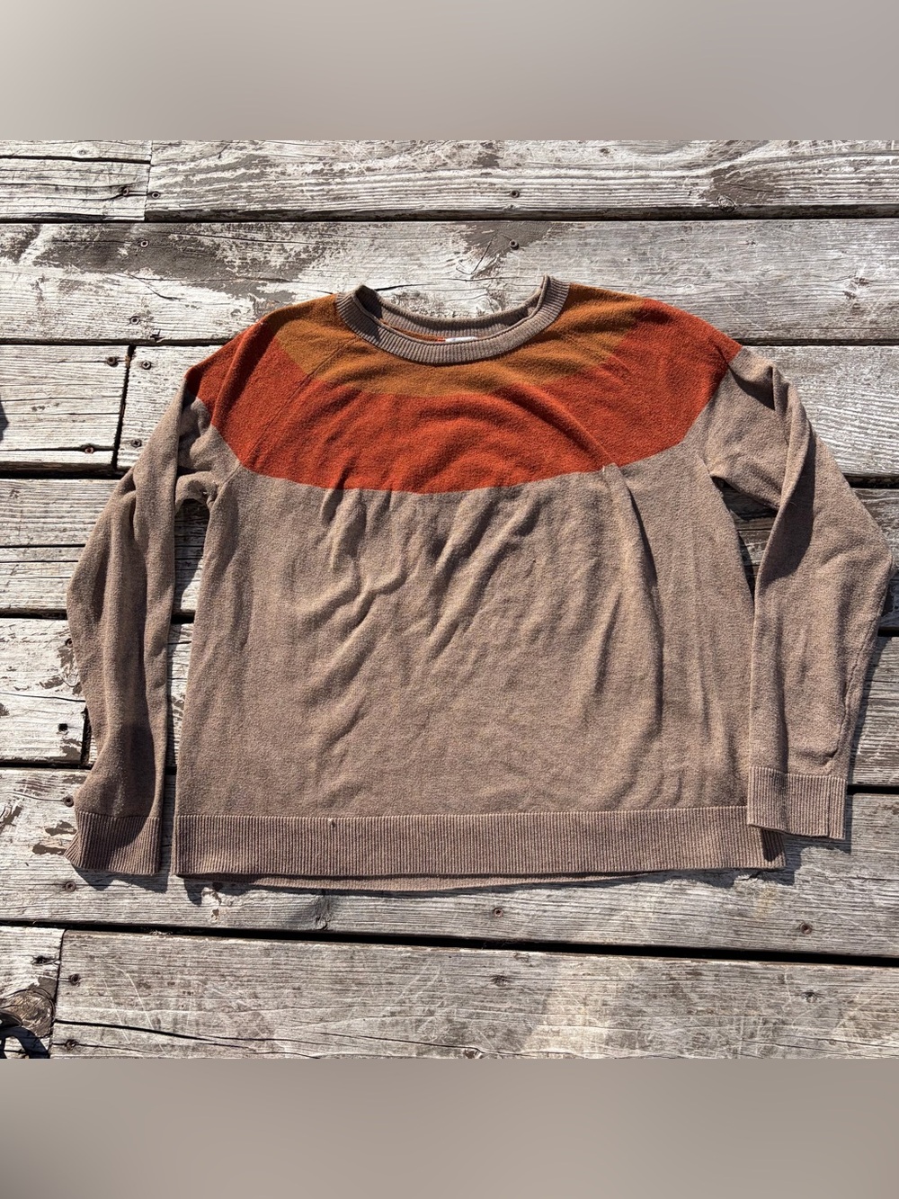 Smartwool Sweater Colorblock Merino Wool Outdoor Comfort